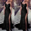 Urban Sexy Dresses Wedding Party Dress Female Evening Elegant Sexig Deep V Neck One Shoulder Sleeveless Paljetter Long Maxi Dresses for Women 231123