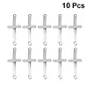 Charm Bracelets 10 Pcs Necklace Pendant Craft Making Supplier Religious Jewelry Locket Holder Stainless Steel Pendants The Cross