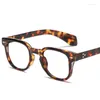 Lunettes de soleil Vintage Small-Frame Reading Lunes Men Designer Square Clear Lens Blue Light Prescription Lunettes