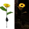 Lampada da giardino Luce solare da giardino Girasole Luci a LED Illuminazione da esterno impermeabile decorativa da giardino per vialetto Calla Lily Rose Courtyard Camping Party