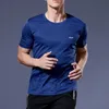 Men's T-Shirts High Quality Polyester Men Running T Shirt Quick Dry Fitness Shirt Training Exercise Clothes Gym Sport Shirt Tops Lightweight Z0424