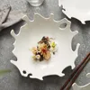 プレートクリエイティブサンゴの芸術的概念料理Insfengファミリーレストランシニア儀式用食器フルーツサラダ