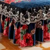 Bed Skirt High Quality Thicken Fine Short Plush Quilted Bed Skirt King Queen Size Warm Velvet Bedspread Not Including Pillowcase 230424