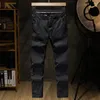 Tute da uomo Elmsk Pantaloni casual in cotone estivo 9/9 Pantaloni sportivi comodi e comodi China-Chic Elastici larghi dritti sottili