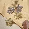 Stud Bohemian Geometric Gold Color Ginkgo Biloba Leaf Shape Drop Earrings for Women Statement Ear Jewelry Accessories Punk 231123