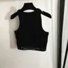 damesvest designerkleding voor dames zomer korte mouwen mode-logo sexy gebreid vest Nov24