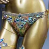 Scene Wear Design Toppklass Sexig Women Belly Dance Samba Carnival Rio Crystal Wire Bh Costum outfit Showgirl Dancer Clothes C020