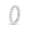 Halsband Eternity Band Woman 1CT 1.5CT 2CT 3CT Wedding Oval Cut Moissanite Diamond Engagement Ring in 14k Gold