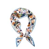 Scarves 2023 Fashion Long Narrow Silk Ins Print Scarf French Hair Band Ribbon Skinny Headband For Women