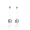 Boucles d'oreilles pendantes mode longue goutte perle boucle d'oreille élégant cristal élégant mariée cadeaux Bijoux couleur or Rose Bijoux accessoires