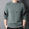 Men's Sweaters Woolen Sweater Winter Warm Pure Wool Thickened Pullover Crew Neck Long Sleeve Cashmere