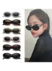 Sunglasses Full Frame Elliptical Three Star Vintage For Women Mens Brand Design Eyewear Outdoors Trendy Fashion Multicolour INS