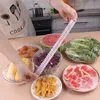 New 100pc Colorful Disposable Food Cover Elastic Plastic Wrap Food-grade PE Fresh-keeping Film Bag Thickened Disposable Bowl Cover