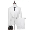 Herrdräkter S-5XL High-End Custom Style Light Luxury Cocktail Dress Set Three-Piece Wedding Groom's Stage Host Costume