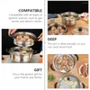 Double Boilers Soup Pot Bowls Lids Healthy Cookware Gift Multifunctional Premium Stainless Steel Food Work Kitchen Steam
