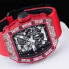 Richardmills Watch Swiss Mechanical Watches RM Richar Miller Mens Series 3502 Snowflake Diamond Red Devil Ultimate Edition Complete