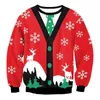 Pulls pour hommes Hommes Femmes Pull de Noël laid Funny Humping Renne Climax Tacky Jumpers Tops Couple Fête de Noël Sweat-shirt de Noël