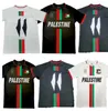2023 2024パレスチナサッカージャージブラックセンターストライプレッドグリーンフットボールシャツ戦争正義3月サッカーユニフォームS-2xl