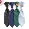 Bow Ties Klasyczny swobodny czarny zielony krawat na imprezę solidny kolor szyi krawat ślubny noszenie mężczyzn gravata