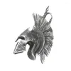 Pendanthalsband Spartan 316L rostfritt stål Gotisk cyklist Punk Feather Retro Necklace 65 cm Chain