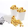 Geschenkverpackung 12 teile/los Reinweiß Mini Papier Popcorn Box Sanck Candy Baby Supplies Moive Dusche Geburtstag Hochzeit Nacht Tr R7M6