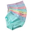 Kvinnors trosor 7st trosor för kvinna Underkläder Bomull Sexig andningsbar mjuk underkläder Kvinnor Briper Girls Cute Colid Color Underpants Stor storlek 230424