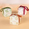 Gift Wrap 10PCS Ribbon Bow Kraft Paper Gifts Packaging Boxes Candy Bags Wedding Outdoor DIY Box Favors