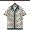 Mens Designer Shirts Fashion BAROCCOFLAGE Hawaii Floral Print Casual Shirt Men Slim Fit Short Sleeve Beach Clothing