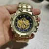 남자 고급 디자이너 자동 쿼츠 시계 Mens Auto 6 Handes Watches Wristwatch i32