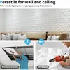 Papéis de parede 5pcs painéis de parede 3D decorativos em design de diamante 30cm x 30cm MaWhite (5/10pacote) DIY decoração de casa adesivos de espuma