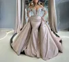 Luxury Mermaid Evening Dresses Sleeveless V Neck Off Shoulder Appliques Sequins Floor Length Satin Diamonds Beads Prom Dress Formal Gown Plus Size Gowns Party Dress