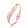 Bangle Fashion Diamond Heart Gold Bracelet For Women Luxury Woman Jewelry Adjustable Size