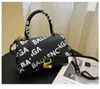 Kosmetiktaschen Hüllen Umhängetaschen Totes Handtasche Damen Umhängetasche Umhängetaschen Tote Fashion Plain Echtleder Graffiti Letter Printinghyg