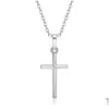 Anhänger Halsketten Kreuz Halskette Glauben Anhänger Halsketten Einfache Winzige Gott Lords Prayer Relius Schmuck Geschenk Drop Lieferung Schmuck Neckla Dhkyc