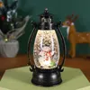 Dekorativa föremål Figurer Jul LED Retro Små oljeljus Portable Simulation Kerogen Lamp Pot Shaped Luminous Wind Lantern Ornament 231124