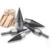 Nytt stålmaterial Veddelare Drill Bit Round/Hex/Triangle Shank Wood Split Cone Drill Bit Hushållsverktyg