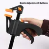 أكياس تخزين جديدة 4 بوصة عمل مشبك مشبك F -Clamp Gadget Tool Ratchet READER DIY Hand Hand Speed ​​Carpentry Tool Tool Gadget