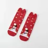 Chaussettes pour femmes, animaux de dessin animé, père noël, neige, élan, bonhomme de neige, arbre de noël, amusant, mignon, fournitures pour l'année de la famille des enfants