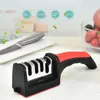 Other Knife Accessories Kitchen 4-Segment Sharpener Household Multi-Functional Hand-Held Four-Purpose Black Sharpening Stone