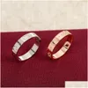 Pierścienie opaski luksurys paznokci pierścień paznokci męski projekt mody tytanowy stal grawerowany wzór zaręczynowy rozmiar 5-10 dla kobiet Drop dostawa dh0gn