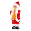 Fournitures de jouets de Noël Décorations de joyeux Noël pour la maison Musique électrique Poupée du Père Noël Glowing Swing Dancing Peluche Toy Xmas Navidad Noel Gift 231124