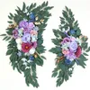 Faux Floral Greenery 2 -stukje grote kunstmatige bloemboog bruiloft decor bloemen display achtergrond achtergrond nep planten feest muur ceremonie vakantiedecoratie 231123