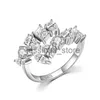 Band Ringen 2023 Februari Colloction Vinger Rcolorful Kristal Accessoires voor Vrouwen Mode-sieraden Smartbuy J231124