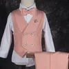 Terno dos meninos Desempenho de meninos bebê Primeiro ano de festas de casamento conjunto de outono inverno infantil blazer calças de vestuário de colete para crianças vestido formal 230424