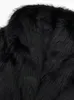 Женские полушерстяные женские пушистые куртки из искусственного меха, черные свободные пушистые пальто с отложным воротником и длинными рукавами, женские зимние винтажные теплые женские пальто 231123