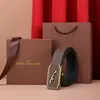 Cinture classiche di moda per uomo Donna Cintura di design Cintura di castità Argento Uomo Nero liscio Fibbia in oro Larghezza 3,5 cm con abiti a scatola Cintura