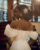 2023 Nov Arabic Aso Ebi Plus Size Lace Beaded Mermaid Wedding Dress Sheer Neck White Vintage Sexy Bridal Gowns Dresses ZJ2207