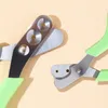 Paznokcie paznokci Claw Claw Trimmer Narzędzie pielęgnacyjne ze stali nierdzewnej podwójna okrągła otwór Safe W0001