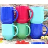 Tazas Taza de vino de acero inoxidable de 12 onzas Taza de cerveza insada al vacío de doble pared Tazas de béisbol Vasos rápidos Entrega de gota Hogar Jardín Cocina, Otyhk