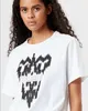 2023SS Isabel Marant Damski Designer Designer T Shirt Mashter Drukuj Białe Casual Tees Kobiety Slub Cotton O Polos T-shirt dla dziewcząt